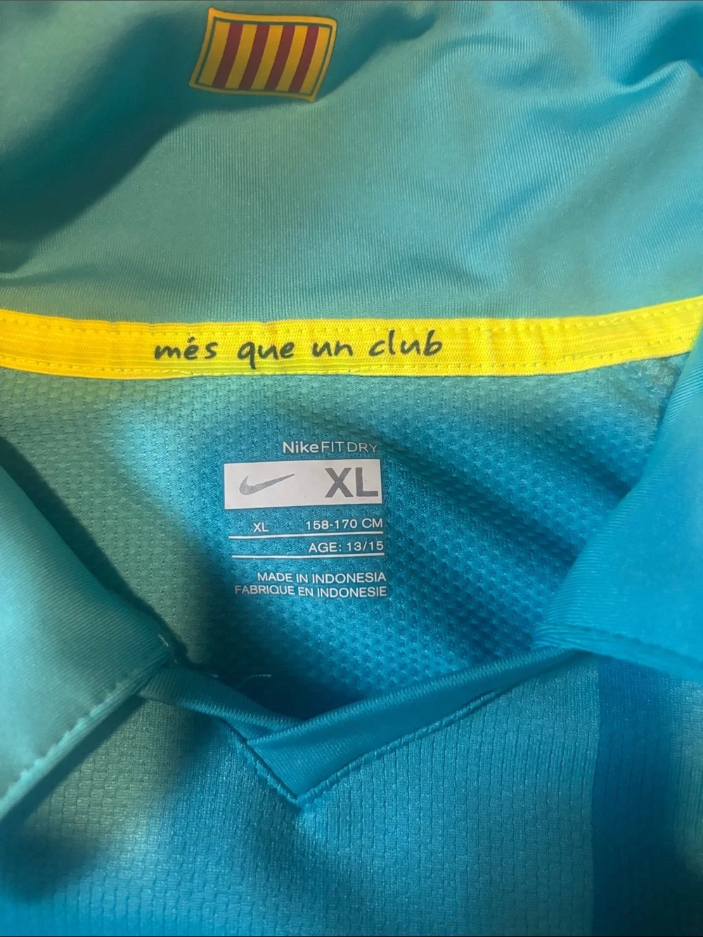 2007 FC Barcelona Soccer Jersey, Nike Kids XL, UNICEF, Futbol